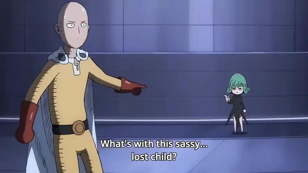 Saitama with Tatsumaki