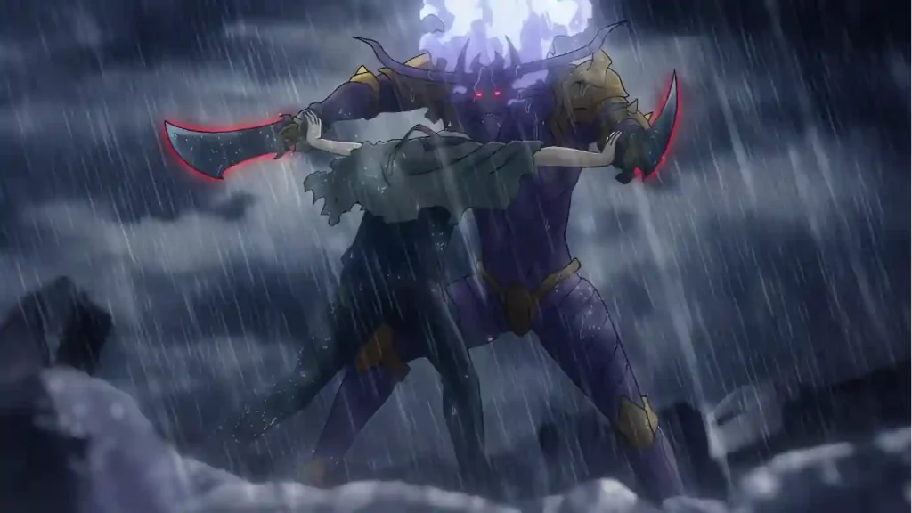 Sung Jin Woo fighting with baran