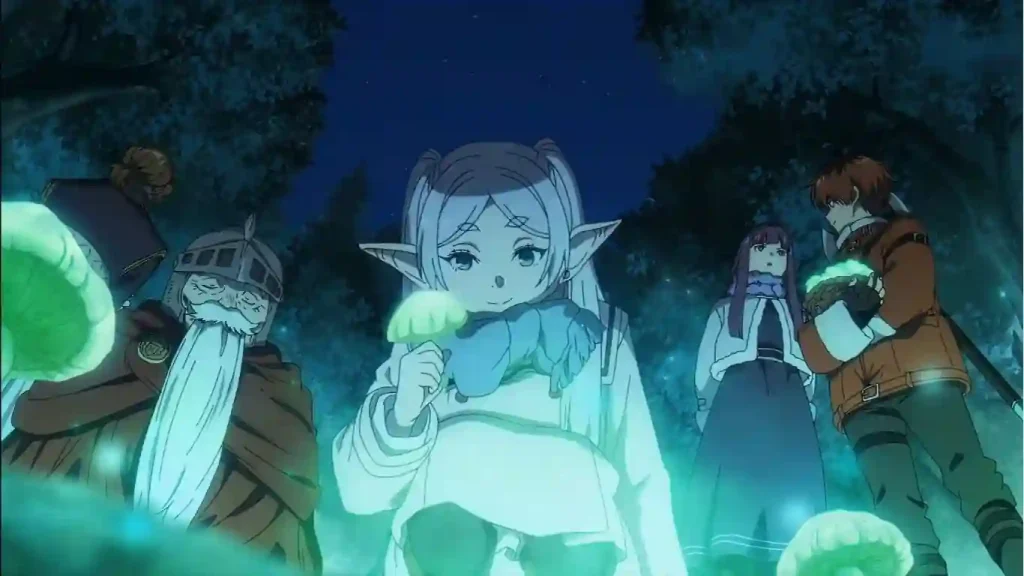 Frieren with his friends