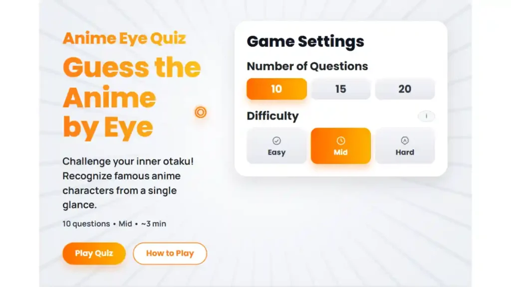 How the Guess the Anime by Eye Quiz Works
